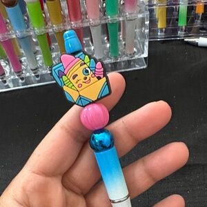 Colorful Pen with Character Topper